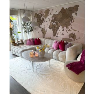 Vaskbar Blød Ryamata Fuzzy Meia Offwhite