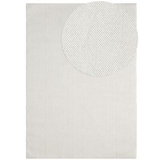 Uldtæppe-look Nordic Offwhite