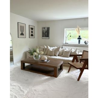 Dette produkt hedder Rabbit Eco, fremstillet af Polyester materiale med en smuk Hvid farve - SE Mattor